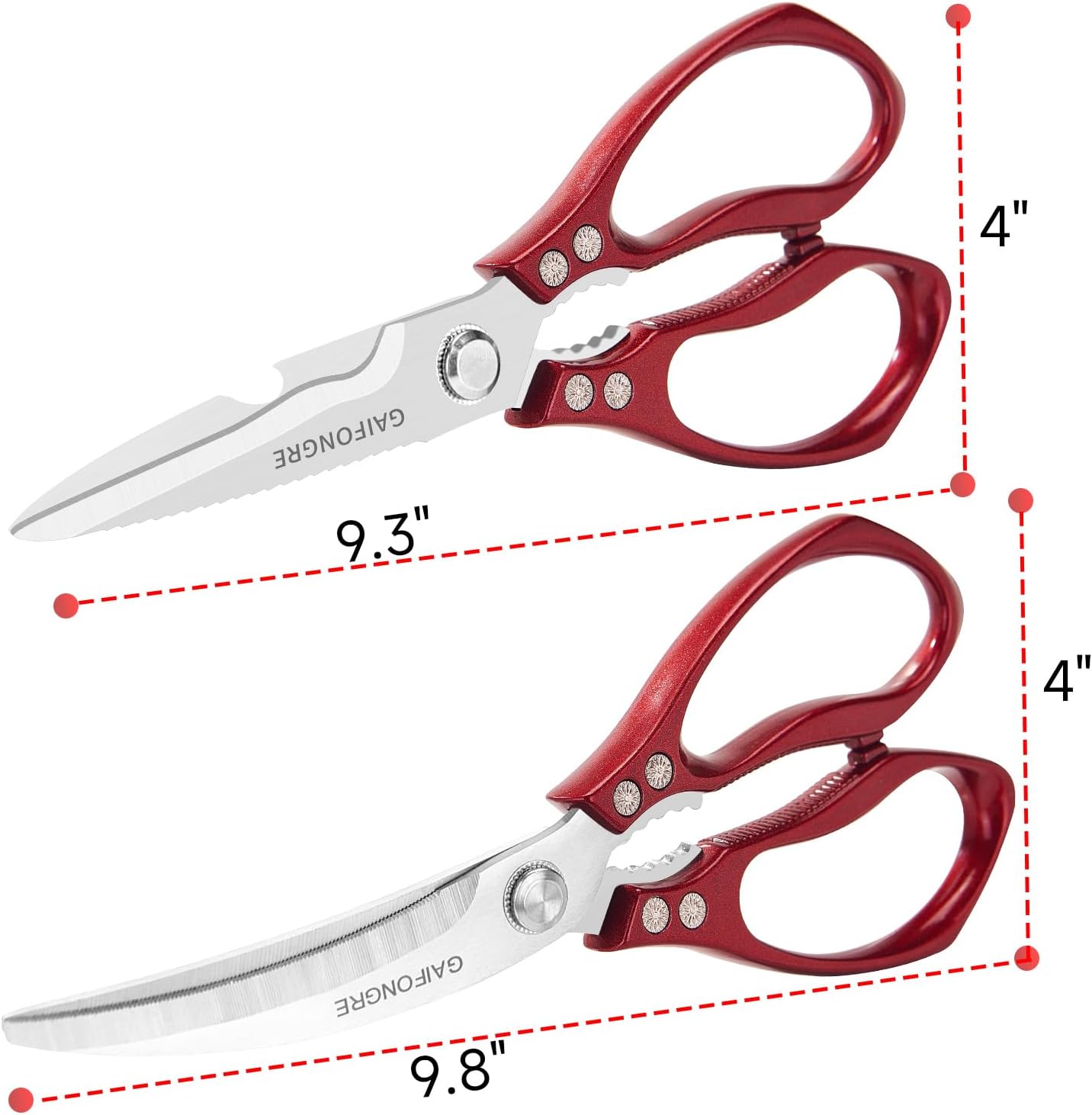 Tijeras cocina acero inox 2 pzas para carne pollo pescado