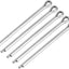 Pasador chaveta dividido acero inox 304 2 puntas plateado 5uds