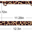 Soporte placa matrícula con estampado leopardo