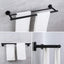 Toallero doble acero inox 24" pared estilo moderno negro
