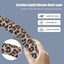 Funda volante estampado leopardo anillo silicona sin tóxicos