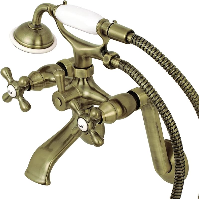Grifo bañera con ducha latón antiguo
