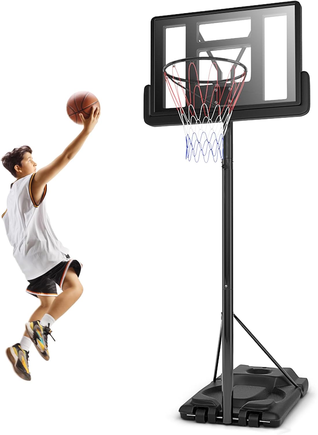 Aro baloncesto ajustable 5.9-10ft inastillable 2 redes