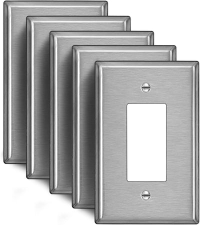 Placa pared metal decorativa gran tamaño acero inox