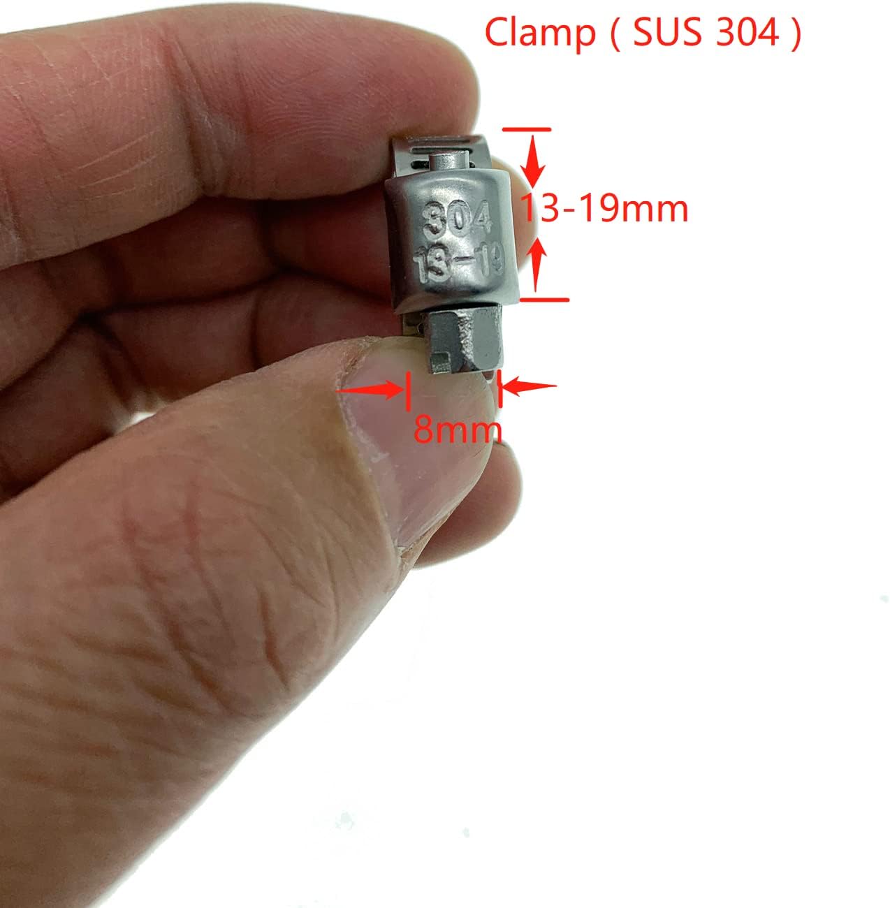 Tapa refrigerante silicona reforzada 3/8 con abrazadera
