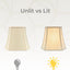 Pantalla básica para lámpara esquina 5x10pulg color beige