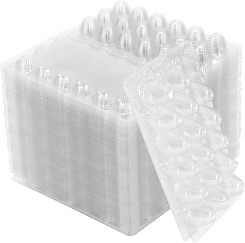 Pack 120 Cartones Huevos Plástico Apilable