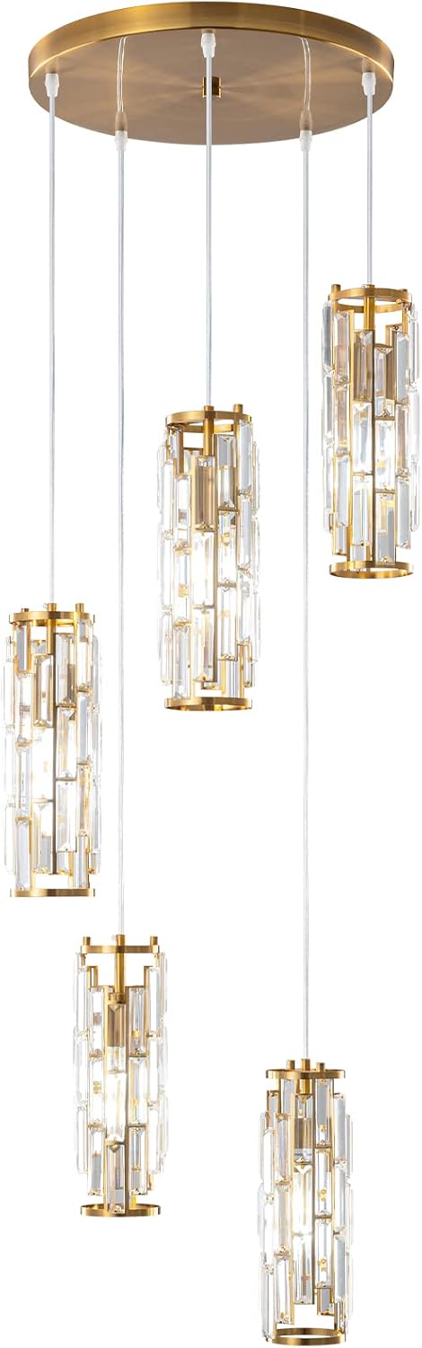 Lámpara colgante moderna 5 luces cocina comedor