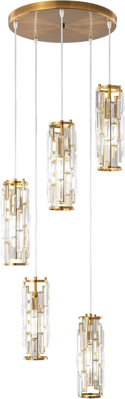 Lámpara colgante moderna 5 luces cocina comedor