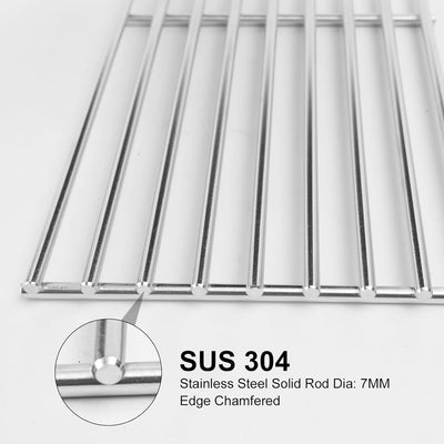 4 Pzas Recambio Parrilla Acero Inox 304 19.3x7.5pulg Comp Bull