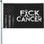 Bandera cáncer de mierda 3x5ft duradera para balcón