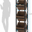 Soporte cesta 3 niveles madera organiza cocina baño sala