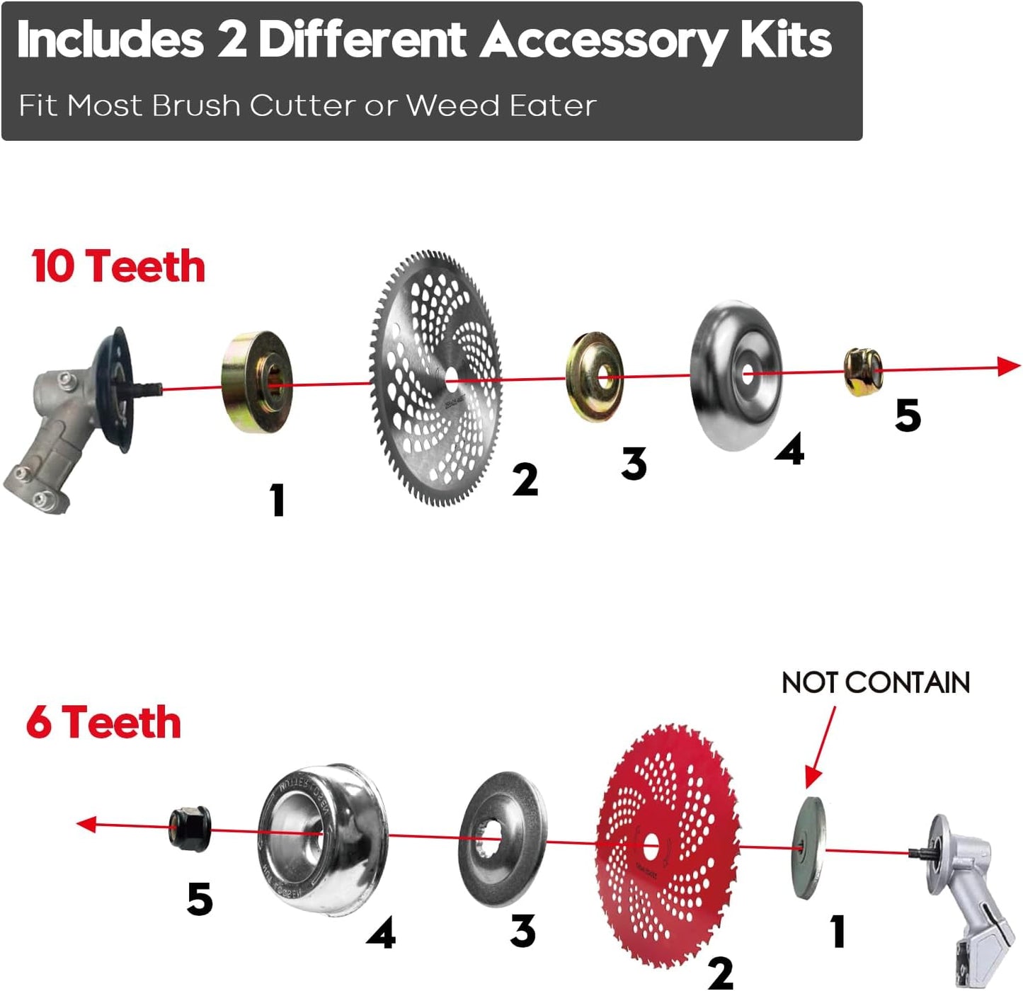 Set cuchillas carburo 9x36 dientes 10pulg 80T desbrozadora