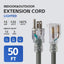 Cable extensión 50" gris 12/3 SJTW UL impermeable