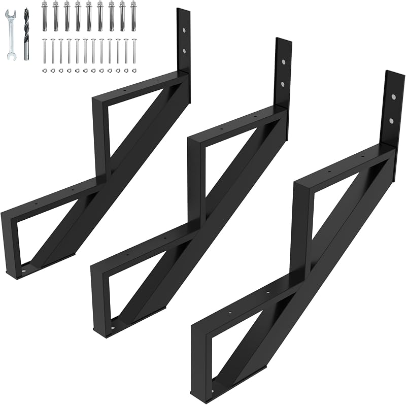 3 Elevadores Escalera Acero Cuerda Metal 20" Resistente
