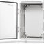 Caja conexiones acero inox tapa transparente ABS gris