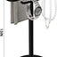 Toallero pie forma S acero inox negro para baño cocina