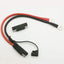 Arnés terminal anillo 2 pines SAE 10AWG con conector inverso