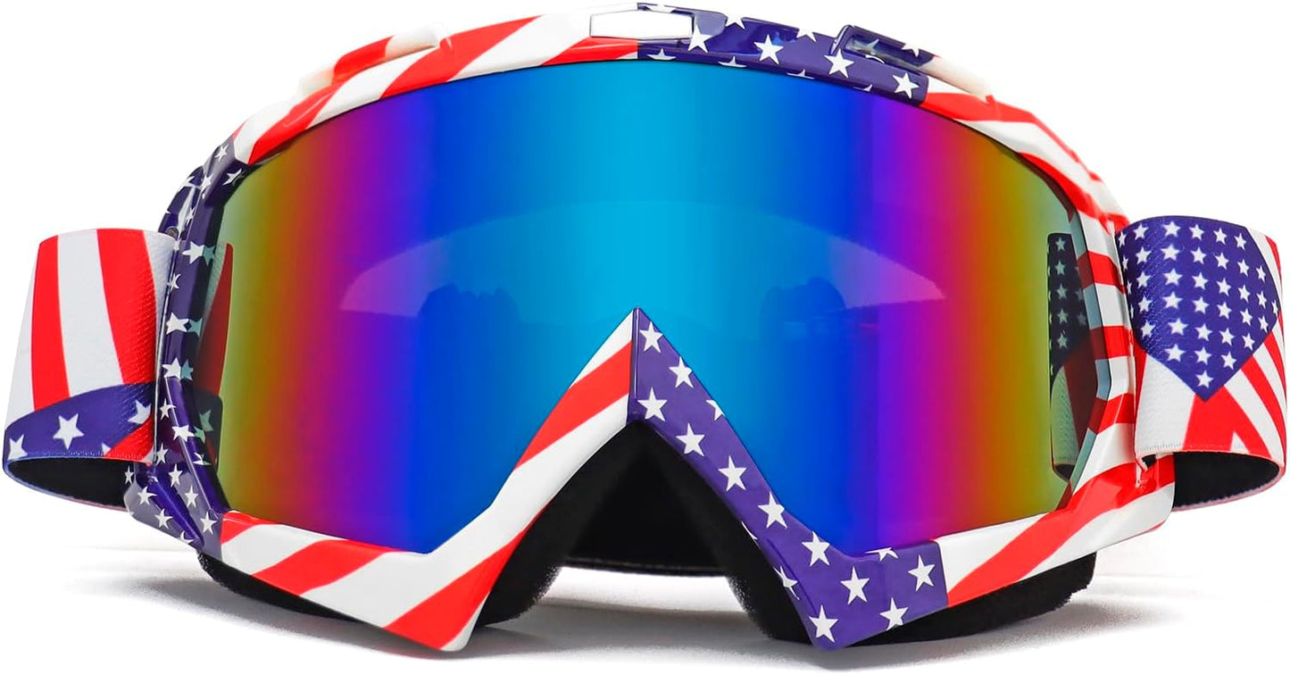 Gafas motocicleta UV400 resistentes viento polvo