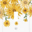 Cubierta decorativa interruptor luz girasol flores amarillas