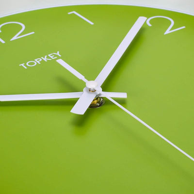 Reloj pared silencioso decorativo moderno color verde