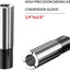Juego 4 adaptadores pinza 1/4 a 1/8 pulg acero carbono CNC