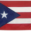 Bandera Puerto Rico 12x18" doble cara nailon resistente