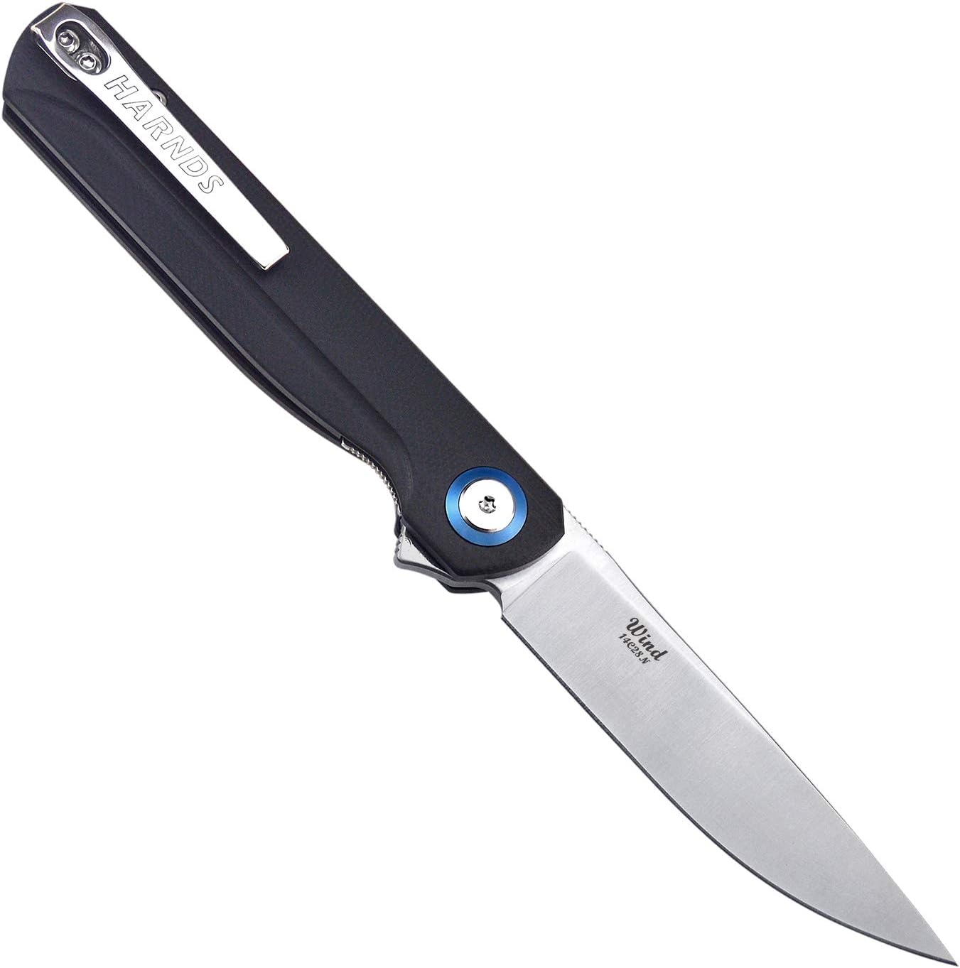 Cuchillo bolsillo acero 14C28N G10 plegable con clip EDC