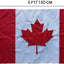 Bandera Canadá 3x6ft Hoja Arce Bordada Ojales Latón