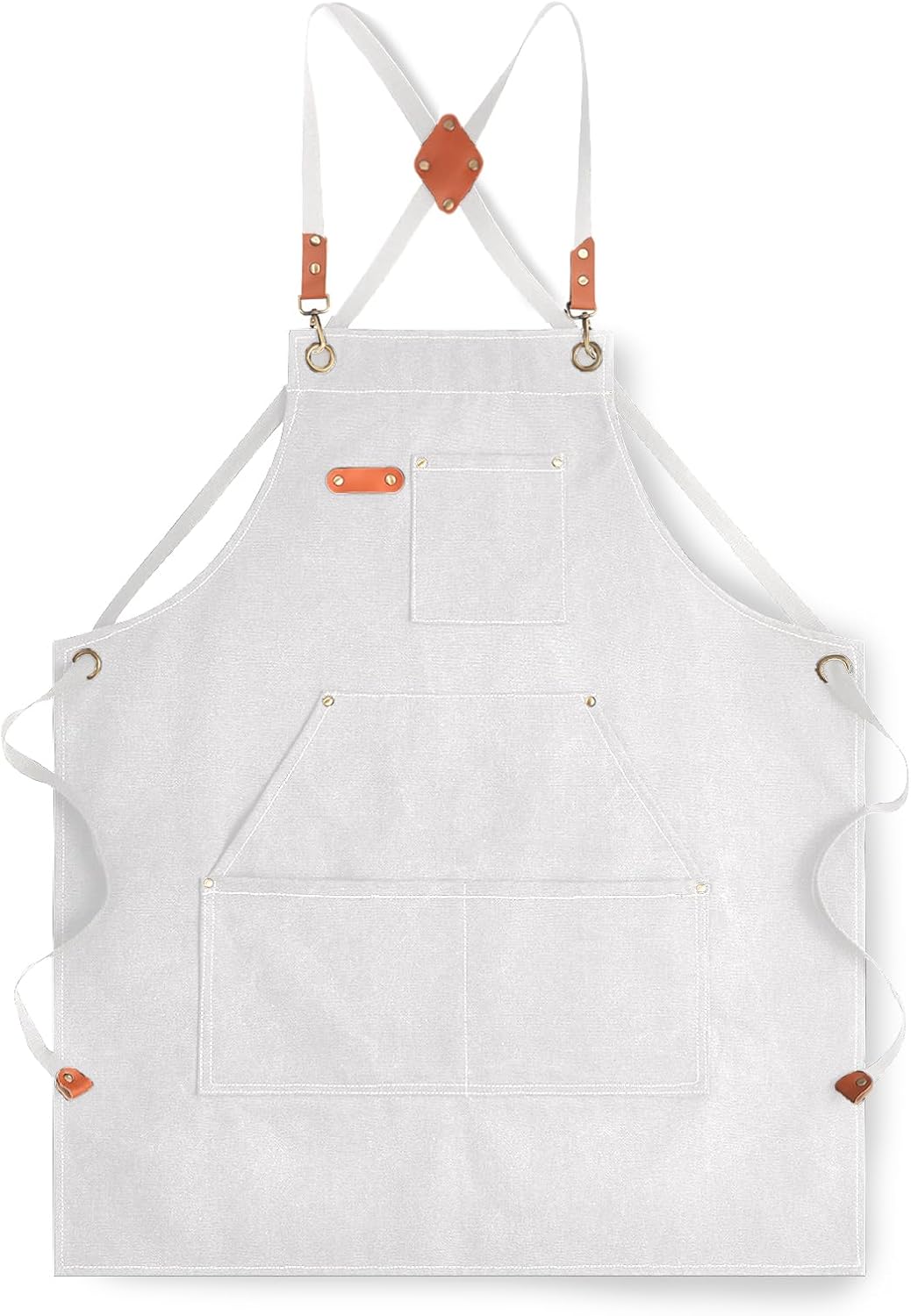 Delantal lona chef con bolsillos 16oz cocina