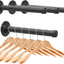 Perchero hierro fundido pared industrial negro