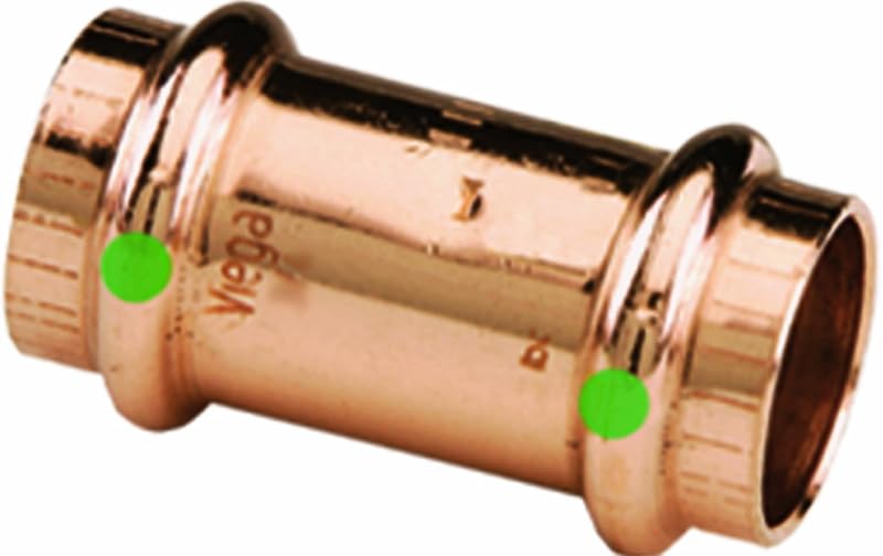 Acoplamiento cobre sin plomo 3/4" P x P set 10