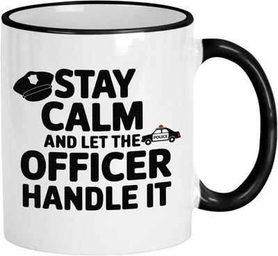 Taza divertida para oficiales de policía 11oz