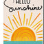 Bandera jardín 12x18pulg doble cara hello sunshine decoración patio