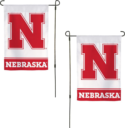 Bandera jardín UNL Cornhuskers 19x12"