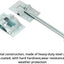 4 Pzas Gancho Metal T 6" Puerta Entrada Caravana