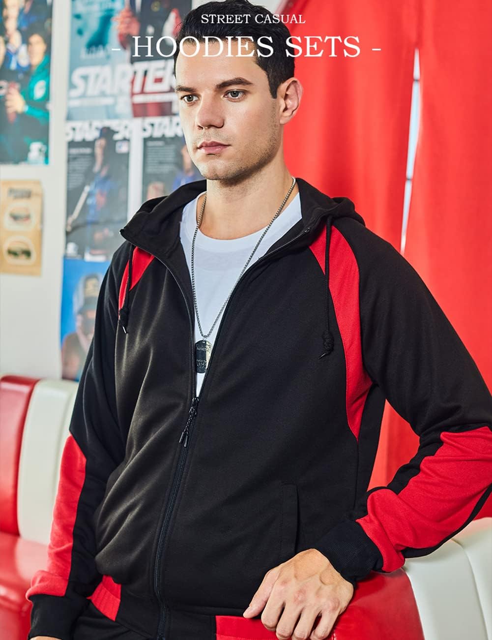 Conjunto deportivo 2 Pzas para hombre con cremallera