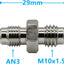 Adaptador manguera freno acero inox m10x1.5