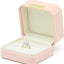 Caja anillos boda organiz. joyas portátil rosa claro