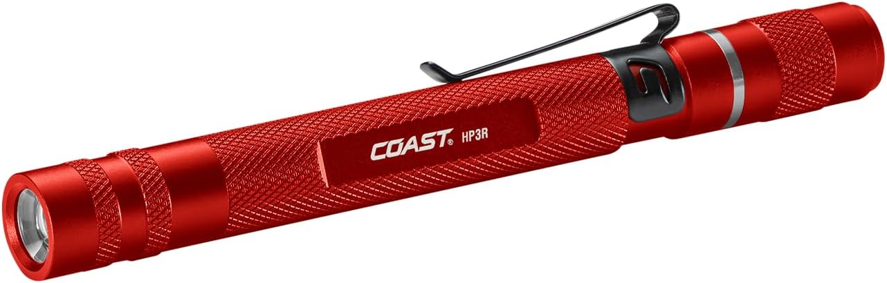 Lámpara LED recargable 385lm foco giratorio color rojo