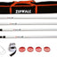Postes barrera polvo con resortes 12ft pack 4 plateado