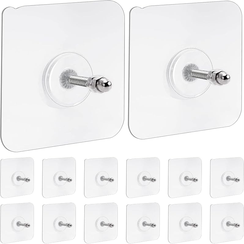 20 Ganchos Adhesivos para Pared sin Clavos Resistentes