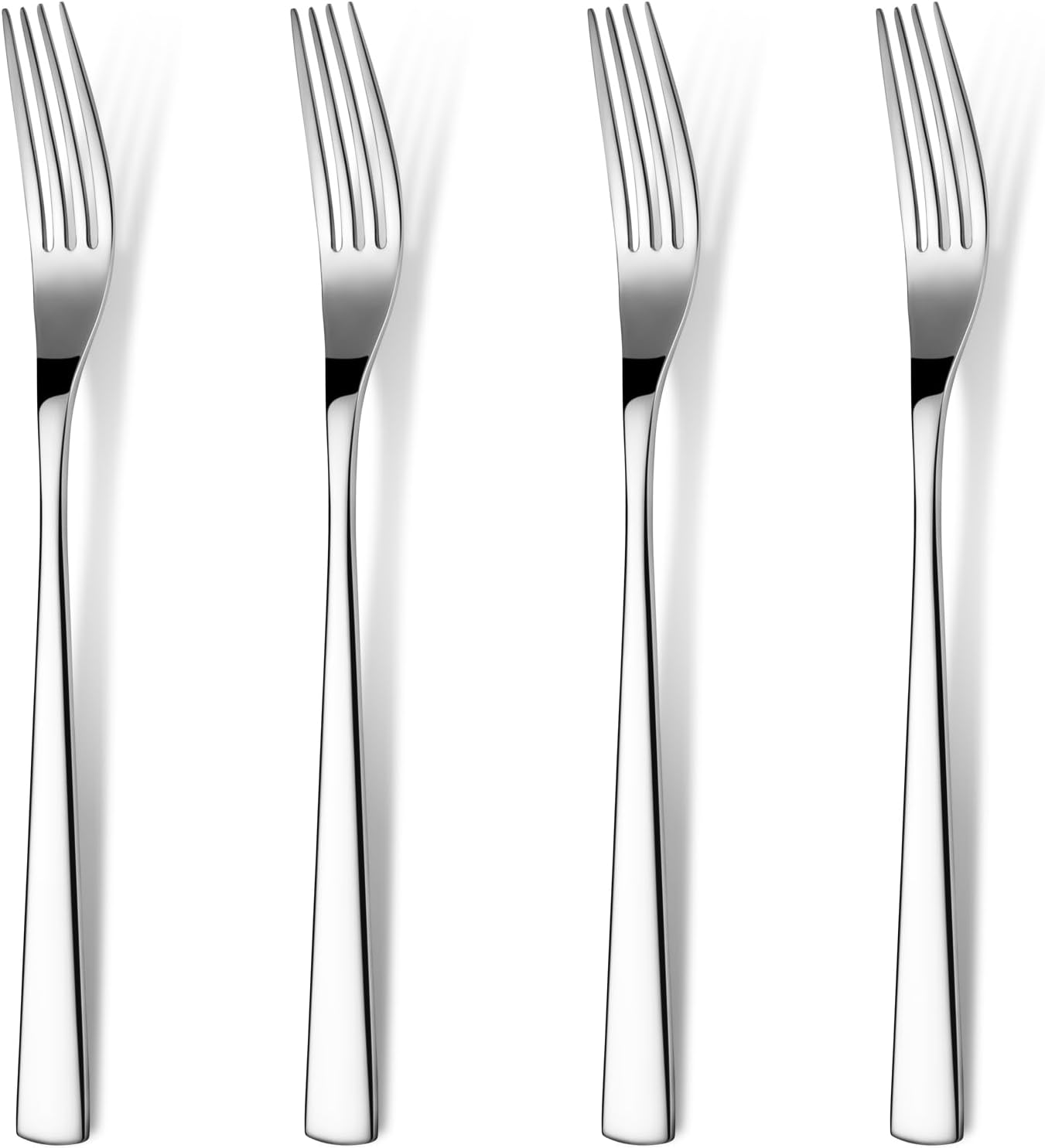 Set 4 Tenedores Acero Inox 18/10 Plateados Hogar Cocina