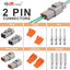 Kit conectores DTP 12-14 AWG impermeable 2 Pzas