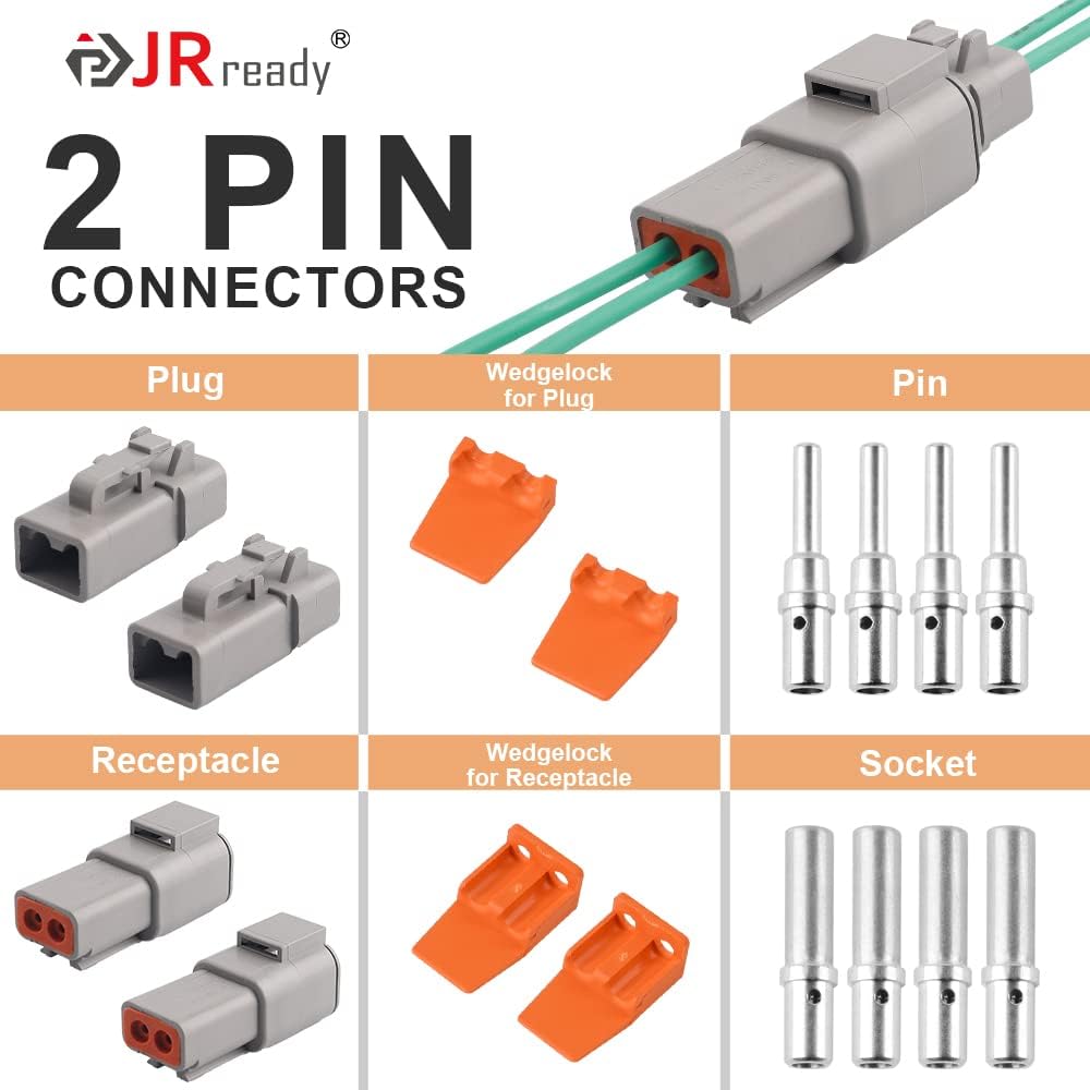 Kit conectores DTP 12-14 AWG impermeable 2 Pzas