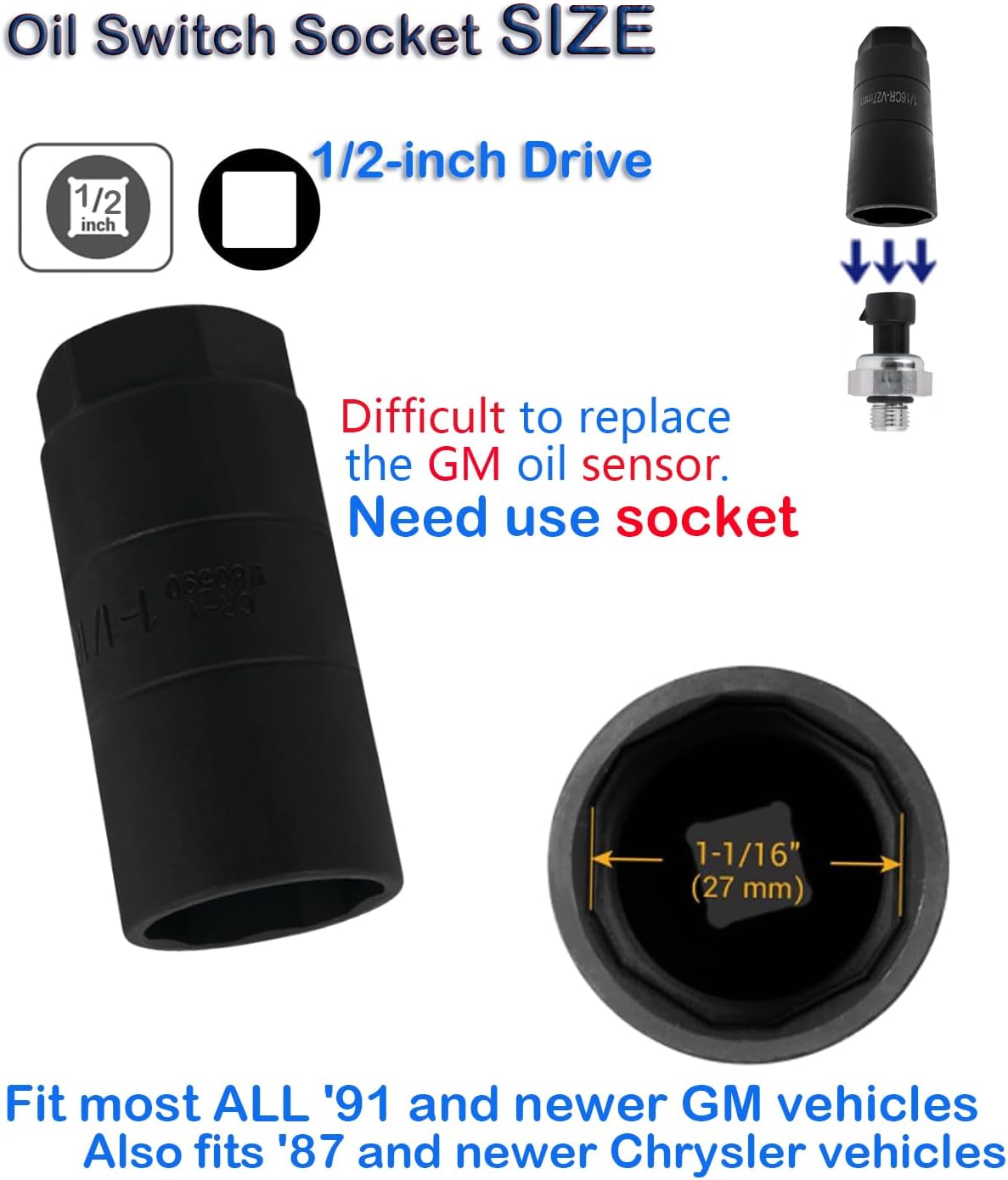 Sensor presión aceite motor Chevy GMC Buick 5.3l 4.8 6.0