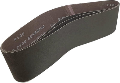 Bandas lijado alúmina grano 80 6x48pulg set 3