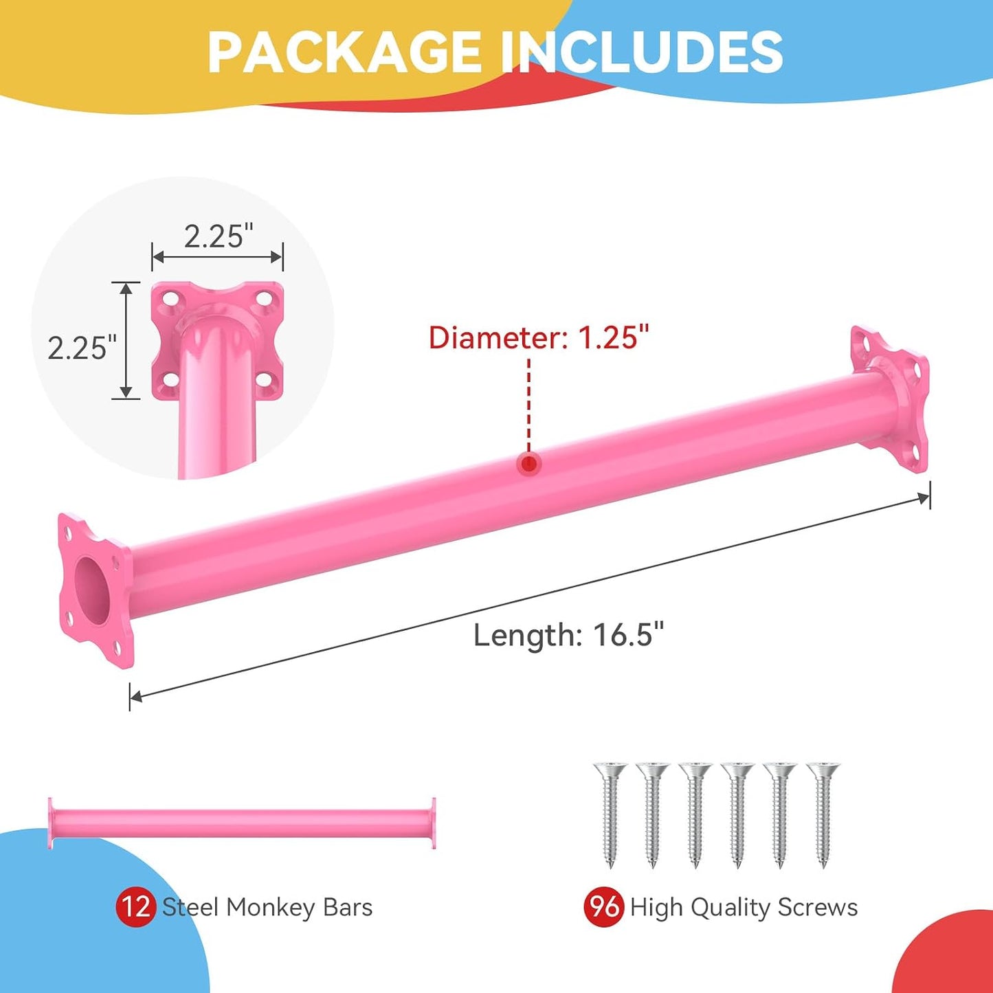 Kit barras mono 16.5pulg escalera niños interior