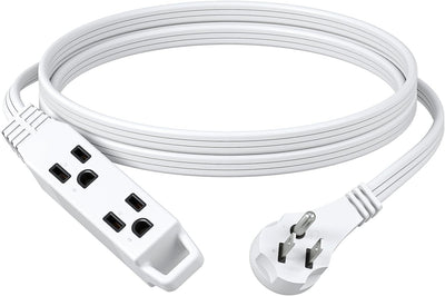 Cable extensión plano 6ft 16/3 SPT-3 3 tomas 13A 125V blanco