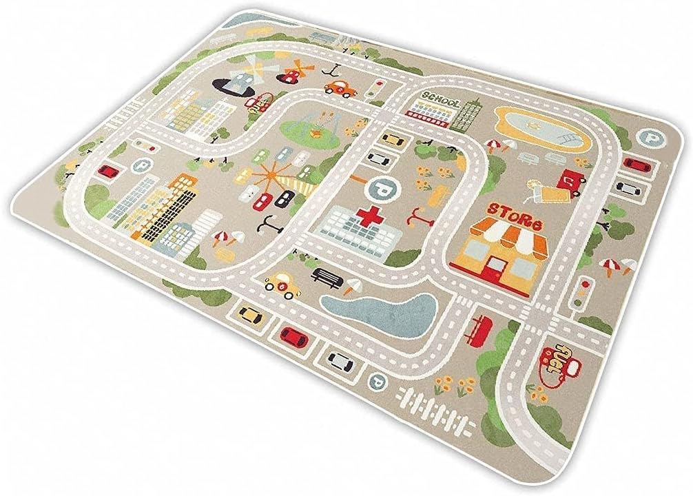 Alfombra set niños con respaldo goma decorativa